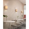 Runesay Linen Fabric Cloth Boho Vintage Flush Wall Sconce Stairwell Fixture Light, 1-Light Vanity Indoor Hardwired Interior Sconce Cover Shade Lamp - 2 of 4