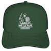 Illinois Wesleyan University Primary Logo Foam Trucker Cap Hunter Green Os - 2 of 4