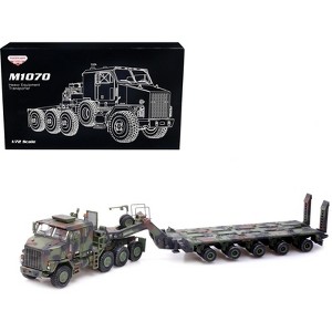 M1070 Heavy Equipment Transporter Army Camouflage "Armor Premium" Series 1/72 Diecast Model by Panzerkampf - 1 of 4