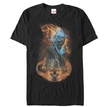 Men's Marvel Ghost Rider Comic Book Cover Print T-shirt - Black - Large ...