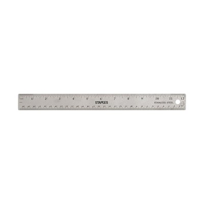 Staples 12" Imperial/Metric Scales Ruler (51887) 2772891