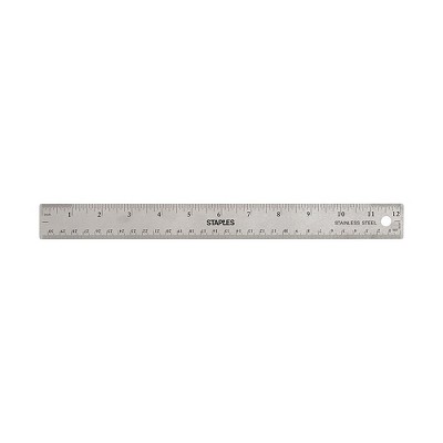 Staples 12" Imperial/Metric Scales Ruler (51887) 2772891