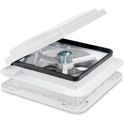 Hike Crew RV Accessories, 11” RV Roof Vent Fan with White Lid