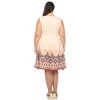 Plus Size Fit and Flare Knee Length Dress - 3 of 4