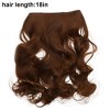 Unique Bargains Women's Big Wavy Hair Extensions High Temperature Fiber Brown 1 Pc - 3 of 3