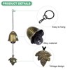 Unique Bargains Metal Vintage Outdoor Wind Chime 2.2" x 12.4" Bronze Tone 1 Pack - 2 of 4