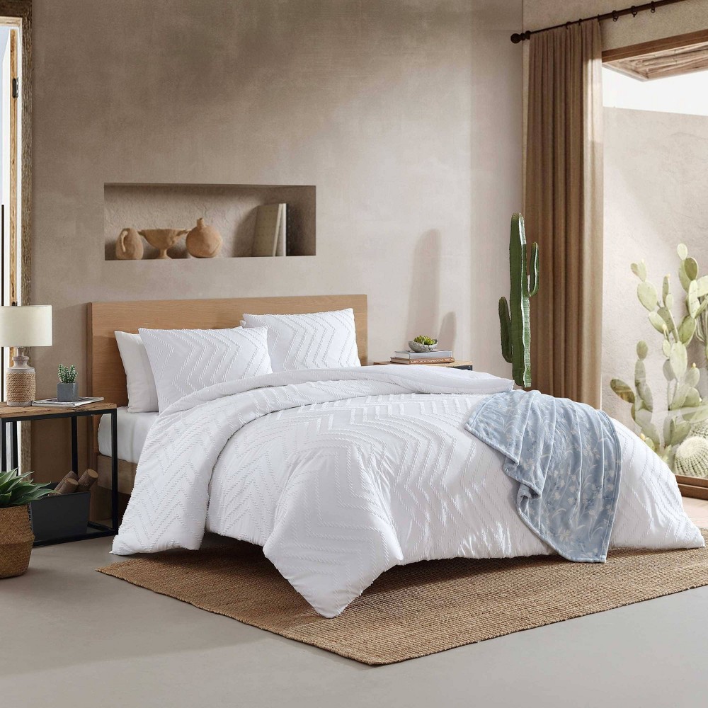 Photos - Bed Linen Wrangler Twin Prarie Zig Zag 100 Microfiber Comforter Set White  