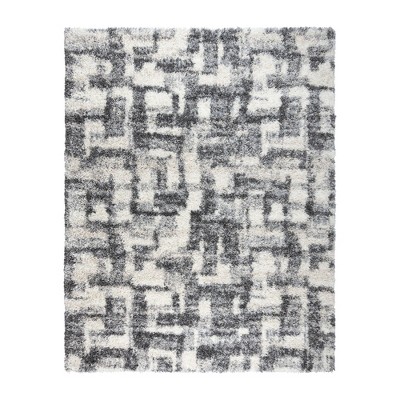 Gertmenian Anjou Abstract Modern Deep Plush Shag Indoor Polypropylene Area Rug