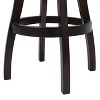 PAGED 46" High Swivel Counter and Bar Stools, Modern Upholstered with High Back and Arms Counter Height Bar Stools for Pub, Dining Room - 4 of 4