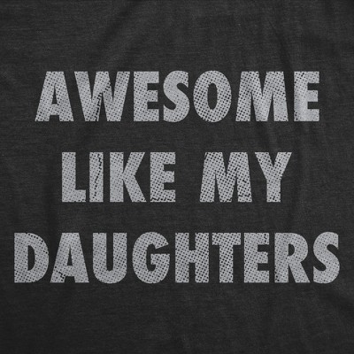 Мужские футболки Crazy Dog T-Shirts, Inc. Mens Funny T Shirts Awesome Like My Daughters Sarcastic Fathers Day Graphic Novelty Tee for Men - Crazy Dog Men's T Shirt Gift for Dad Black XL — фото 2