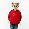 The Juniper Shop Embroidered Love Typewriter Toddler Graphic Hoodie - 2 of 3