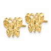 Black Bow Jewelry Kids 10mm Butterfly Screw Back Earrings in 14k Yellow Gold - 2 of 4