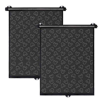Disney Baby by J.L Childress Pull-Down Car Window Shades, 2 Pack, Black