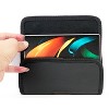 Nakedcellphone Vegan Leather Case Pouch with Metal Clip and Belt Harness for Samsung Galaxy Z Fold 5 4 3 5G - Black - 2 of 4