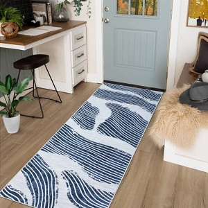 Coucheta Modern Washable Area Rug, Runner Rug, Non-Slip Low Pile Faux Wool Carpet for Living Room, Bedroom, Dining Room, Nursery, Playroom & Dorm - 1 of 4