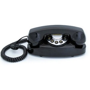 Gpo - GPO Retro GPOAUDBK Audrey Bedside Push Button Telephone - Black - 1 of 4