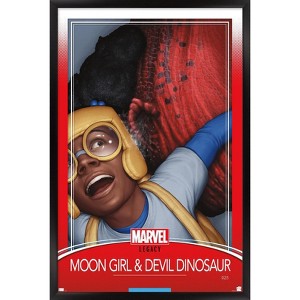 Trends International Marvel Moon Girl & Devil Dinosaur - Legacy Framed Wall Poster Prints - 1 of 4