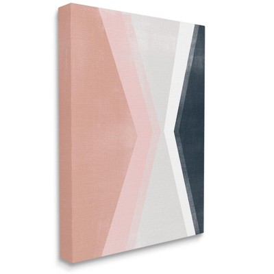 Stupell Industries Asymmetrical Angles Mirrored Pink Blue Shape Abstraction