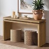 60"W Long Console Table, Rectangular  Sofa Table, Farmhouse Entryway Table for Entrance, Hallway, Living Room, Antique Natural-- Frevyn - 2 of 4