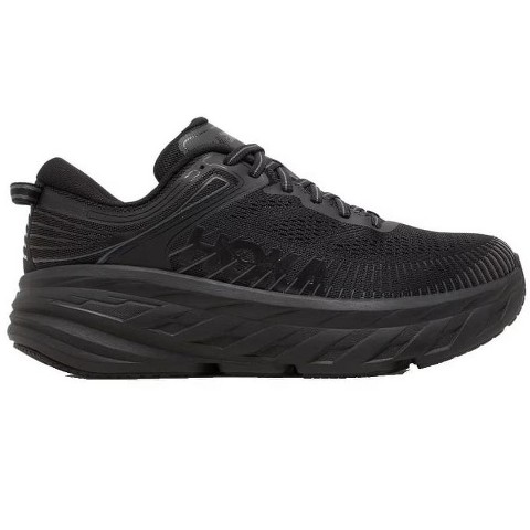 HOKA Men's Bondi 7 Running Shoes Black/Black, Size 8