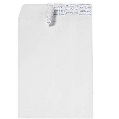 LUX 28lb 6 1/2"x9 1/2" Open End Envelopes With Peel&Seal White 250/BX 75399-250
