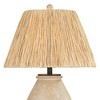 360 Lighting 27 1/2" High Raffia Shade Sand Finish Table Lamp - 4 of 4