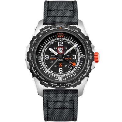 Luminox 3761 Men's Bear Grylls Survival Air GMT Black Strap Watch