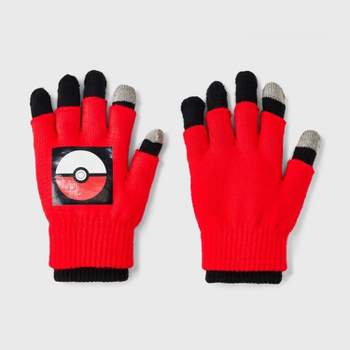Boys' Pokemon Gloves - Red