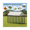 Racxily Large Dog Kennel Outdoor Pet Pens Dogs Run Enclosure Animal Hutch Metal Coop Fence with Roof Cover - 3 of 4
