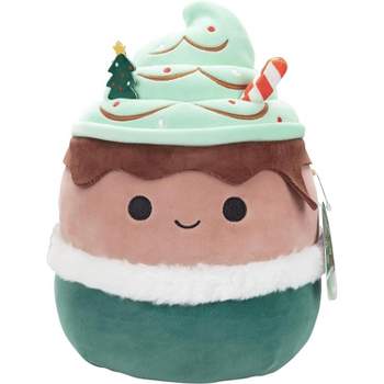 Squishmallows 10" Mint Peppermint Mocha Latte Plush - Official Kellytoy New 2023 Christmas Plush - Adorable Holiday Stuffed Animal Toy