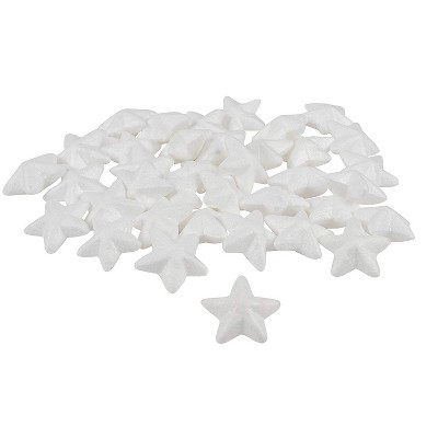 36 Pack Small Polystyrene Foam Stars, Painting Activity for Kids, DIY Toy Figurine, Arts & Crafts Supplies for School Project, 1.8 inches