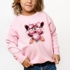 Valentine Raccoon With Bubblegum - Toddler Graphic Sweatshirt - 3 of 4