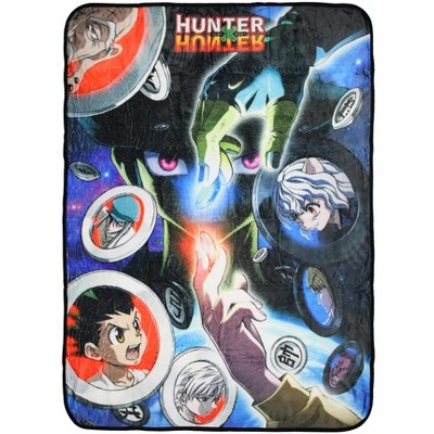 Hunter X Hunter Anime Group Digital Print Throw Blanket - Circle Red