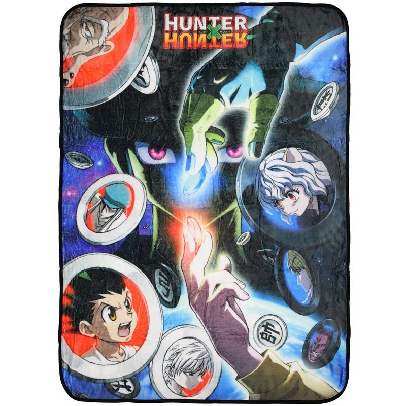 Hunter X Hunter Anime Meruem With Gungi Pieces Soft Plush Fleece Throw Blanket Multicoloured, 1 of 5