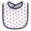 Hudson Baby Infant Girl Cotton Bib and Headband Set 5pk, Wild Flower, One Size - 3 of 4
