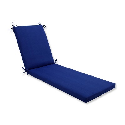 Indoor/Outdoor Fresco Navy Chaise Lounge Cushion - Pillow Perfect