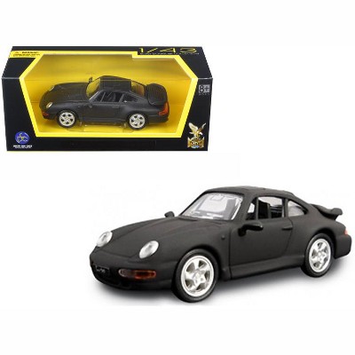 1996 Porsche 911 Turbo Matt Black 1/43 Diecast Model Car by Road Signature