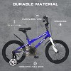 Costway 16 Inch Children's Bicycle with Removable Training Wheels Adjustable Seat Front Handbrake and Coaster Brake for  Age 3-8 Years Old Blue/Red - 4 of 4