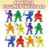ArtCreativity Assorted Mini Ninja Figurines (Pack of 48) - 3 of 4