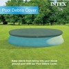 Intex 28026E UV Resistant Deluxe Debris Pool Cover for 13-Foot Intex Easy Set Above Ground Swimming Pool, Vinyl Round Cover with Drain Holes, Blue - 4 of 4