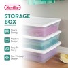 Sterilite Plastic Stacking Storage Container with Latching Lid for Seasonal Decorations and Space Saving Organization - 3 of 4