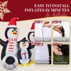 Angel Sar 6FT Inflatable Penguin Family Christmas Decoration, LED Lighted Blow Up Yard Decor for Holiday Party, Outdoor Indoor Penguin Scene - 4 of 4