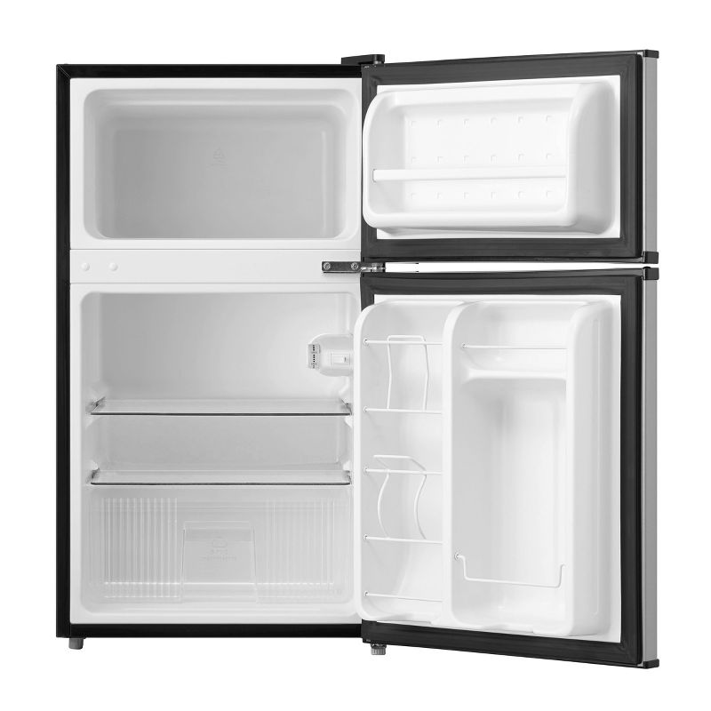 Midea 3.1 cu ft Compact Refrigerator Stainless Steel, 5 of 9