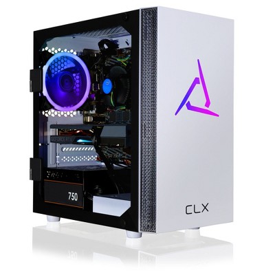 CLX SET Gaming PC TGMSETRTM1614WM - Intel Core i5 10400F 2.9GHz 6-Core, 16GB DDR4, GeForce RTX 3060 12GB, 500GB NVMe M.2 SSD, 2TB HDD, WiFi, Win 11