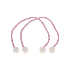 Unique Bargains Buckle Faux Pearl Curtain Tie Polyester ABS 2 Pcs - 1 of 4