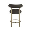 Meridian Furniture,Bordeaux Brown Boucle Fabric Stool, Set of 2 - 2 of 4