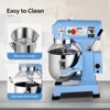 ROVSUN 15QT Commercial Food Mixer, 550W Electric Commercial Dough Mixer with 3-Speeds Adjustable - 4 of 4