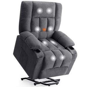 MAYEERTY Multi-Func Recliner Massage + Heating, 3 Timers, 300LBS Capacity - 1 of 4