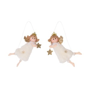 Gallerie II Flying Angels Christmas Ornament, Set of 2 - 1 of 4