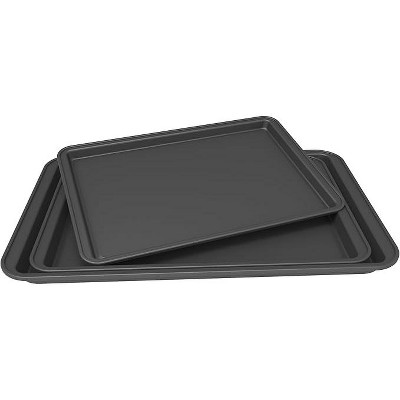 BLACK+DECKER 3 pc Carbon Steel Cookie Sheet Set
